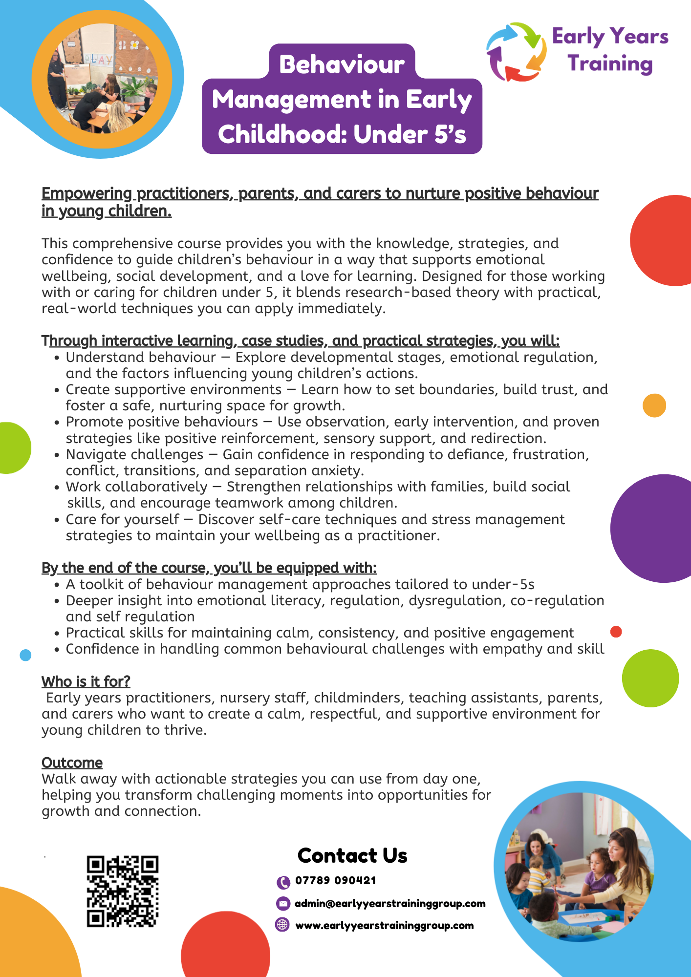 Behaviour Management in Early Childhood: Under 5’s