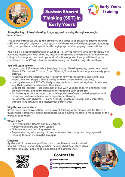 Sustained Shared Thinking (SST) in Early Years - Face-to-Face