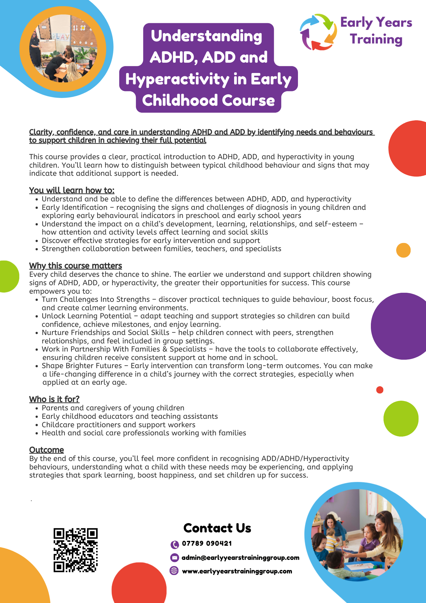 Understanding ADHD, ADD and Hyperactivity in Early Childhood - Face-to-Face